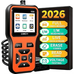 OBD2 Scanner Diagnostic Tool - Check Engine Light Code Scanner Tool with Reset, DTC, Data Stream, I/M Readiness, Car & Truck Scan Tool for All Vehicles Since 1996, escaner automotriz,Orange