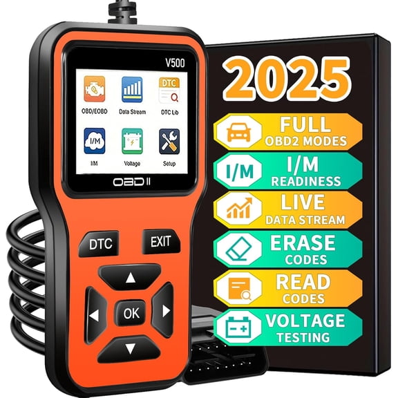 OBD2 Scanner Diagnostic Tool - Check Engine Light Code Scanner Tool with Reset, DTC, Data Stream, I/M Readiness,  &  Scan Tool for   Since 1996, escaner automotriz