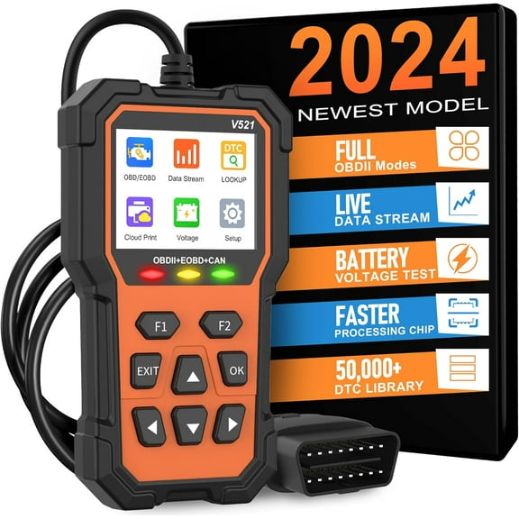 OBD2 Scanner Diagnostic Tool, Professional OBD2 Scanners Car Code Reader Check Engine Light with Reset OBDII/EOBD Car Scanner Diagnostic Tool for All Cars After 1996