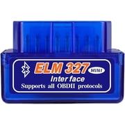 Mini ELM327 OBDII Car Diagnostic Scan, Car Professional Bluetooth Scan Tool, Supports Torque Pro App, Code Reader for Android Windows