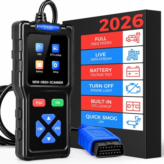 OBD2 Scanner Diagnostic Tool, TERUNSOUL Vehicle Code Reader for Check Engine Light, Automotive OBD II Scanner Fault Diagnosis for All OBDII Cars 1996+, Black