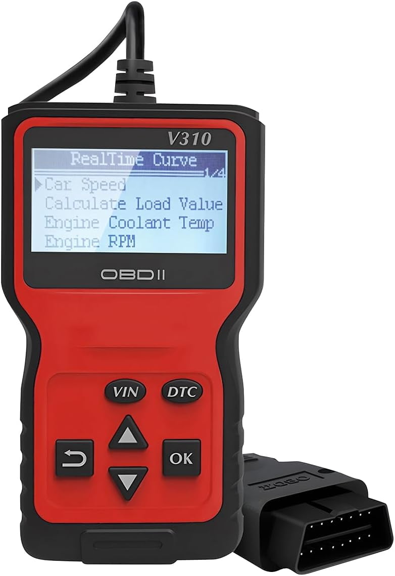 OBD2 Scanner Diagnostic Tool, V310 OBDII Engine Fault CAN Diagnosis ...