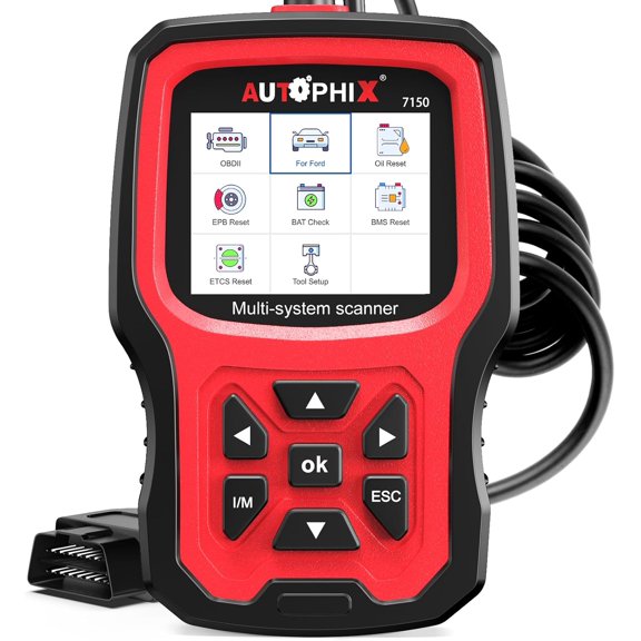 OBD2 Scanner Fit for Ford Lincoln Mercury, Full System Diagnostic Tool with All Reset Service, Full OBD2 Code Reader with Battery Registration ABS Bleeding Oil EPB ETC Reset