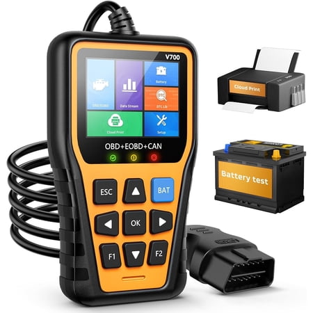 OBD2 Scanner - Fixd Diagnostic Tool with Tester Code Reader That Can Print Data to The Cloud Reads and Clears Engine Error Codes for OBD II Protocol Since 1996