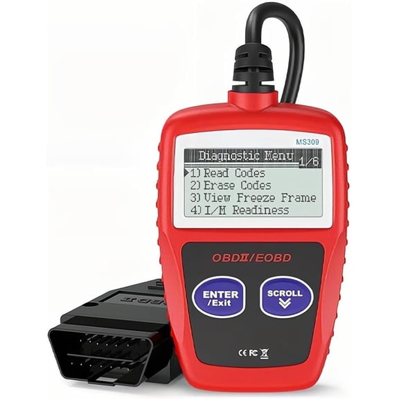 OBD2 Scanner MS309 Automotive Check Engine Code Reader, Check Emission Monitor Status, CAN Diagnostic Scan Tool for All OBDII Protocol Vehicles After 1996