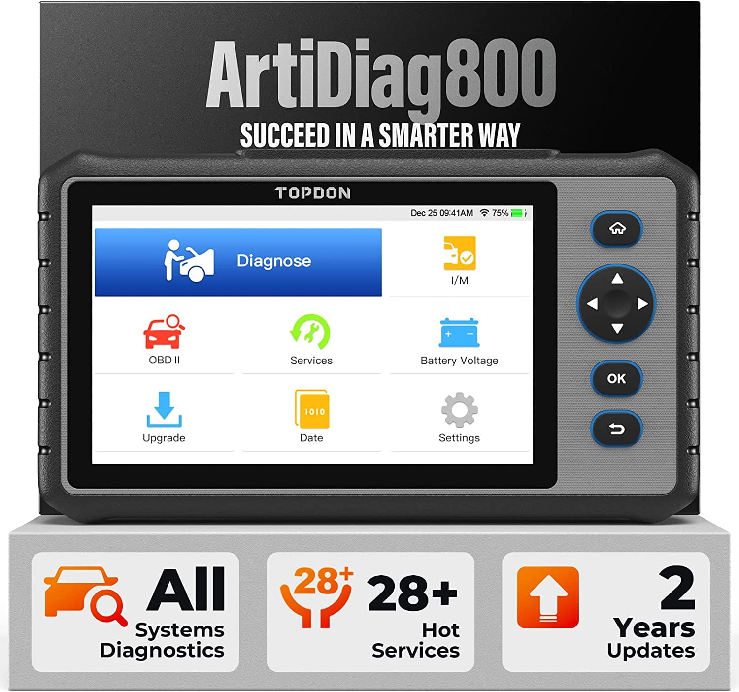 OBD2 Scanner, TOPDON ArtiDiag800 Car Diagnostic Scan Tool All System
