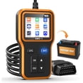 thumbnail image 1 of OBD2 Scanner with Upgrade Battery Tester - Diagnostic Tool for Cars That Check Engine Light & Emissions Readiness Read and Clears Vehicle Error Codes for All OBD II Protocol Vehicles Since 1996, 1 of 14