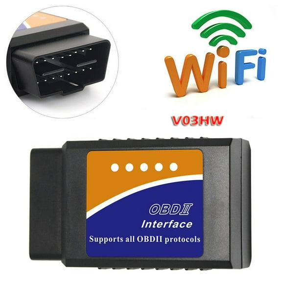 OBD2 Scanner WiFi, TOUMENY Wireless OBDII ECU Computer Interface Car Fault Detector, Bluetooth Car Scanner Tool for Android Windows Read Clear Check Engine Light