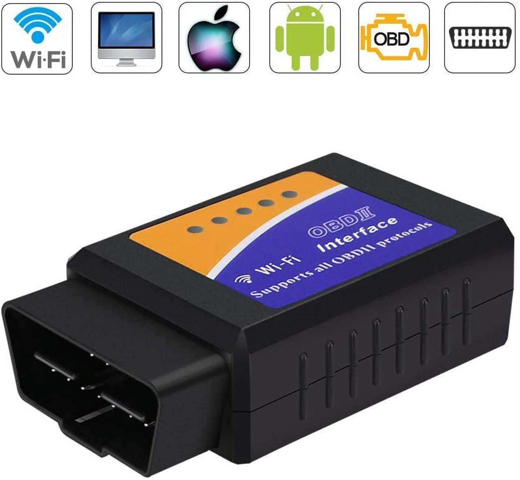  MOCATEC WiFi ELM327 OBD2 Scanner Reader Adapter Compatible with  iPhone and Android Phones WiFi OBD 2 ELM 327 Reader Scanner Adapter  Diagnostic Tool for Cars and Light Pickup Truck : Automotive