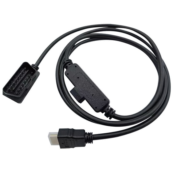 OBDII to HDMI Monitor Cable Plug, Black Diagnostic Interface Connector Fit for Edge CS2 CTS2 CTS3 Replace H00008000