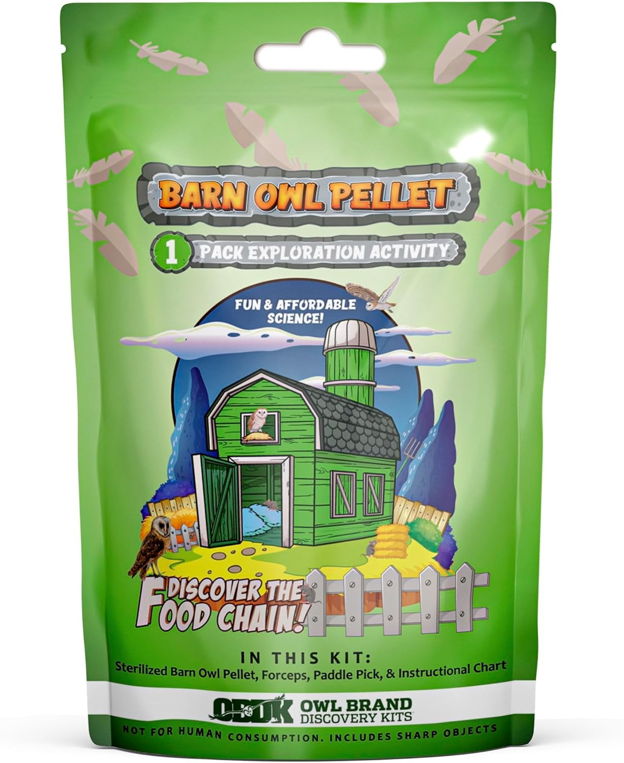 Pellet Science Where To Sell OBDK Barn Owl Pellet Dissection Kit – 20 Pack Medium (1.5 ...