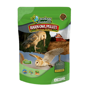 OBDK Barn Owl Pellets for Dissection - 10 Pack Medium Sized (1.5"-2.0") with Tools, Guide and Charts from Owl Brand Discovery Kits