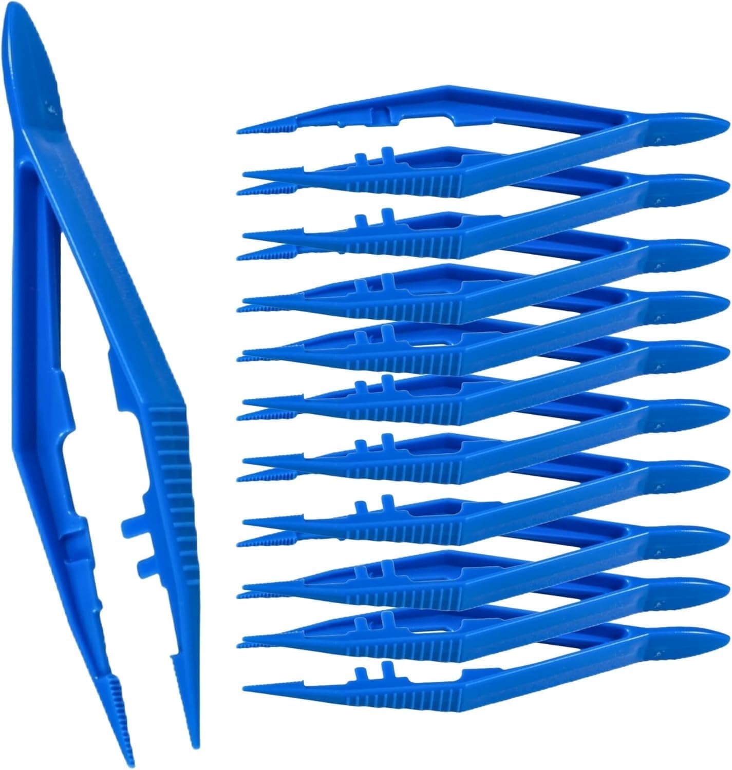 OBDK Plastic Tweezers – Durable Grip Tools for Crafting, First Aid  (Pack of 3000)