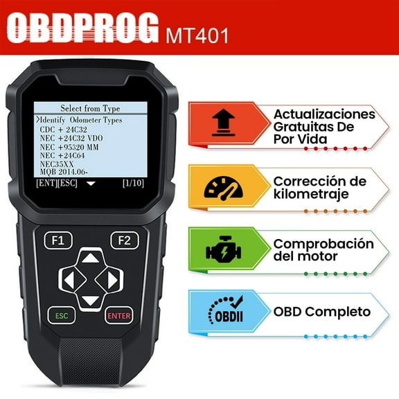 OBDPROG MT401 Cluster Adjustment Tool Car Diagnostic Scanner Calibration Tools Code Reader