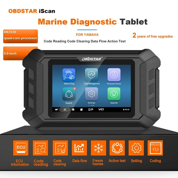 OBDSTAR iScan for YAMAHA Marine Diagnostic Tablet Code Reading Code Clearing Data Flow Action Test