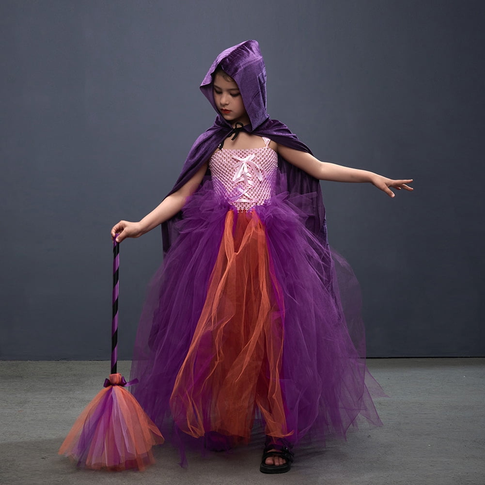 OBEEII Baby Girl Halloween Dress Up Witch Costume Kids Girls Tutu Dress
