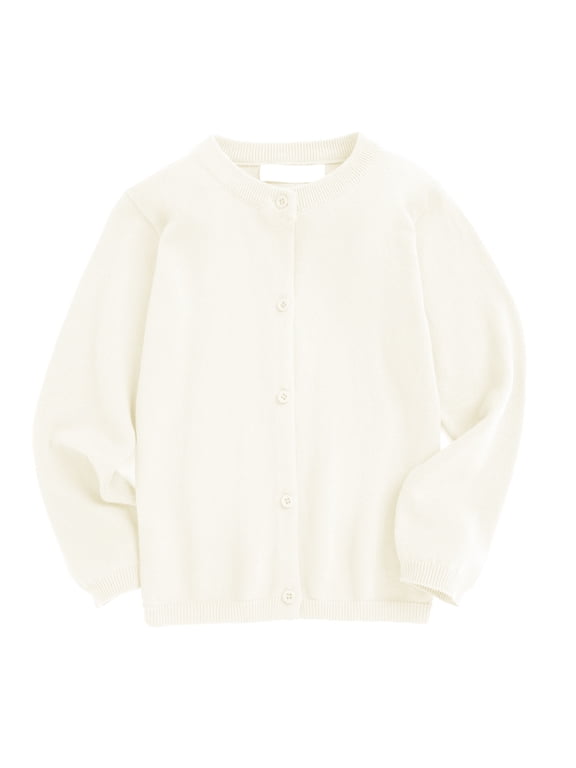 Cardigan for Girls Long Sleeve Knitted Cardigan School Uniforms Button Up Knit Top Little Girls Fall Casual Outfits