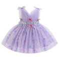 thumbnail image 1 of OBEEII Dresses for Baby Girls Sequin Tulle Tutu Dress Princess Cake Smash Outfits 3D Butterflies Bowknot Tulle Ruffle Dress for 12M-5T, 1 of 8