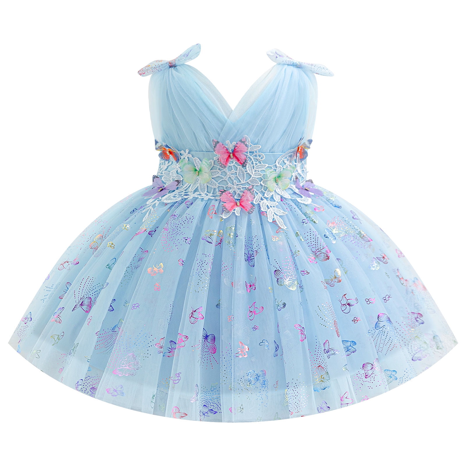 OBEEII Infant Toddler Girls Birthday Party Dresses Summer Sleeveless ...