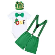 OBEEII Infant and Toddler Baby Boys Jungle Theme Cake Smash Outfit 1Y color dinosaur