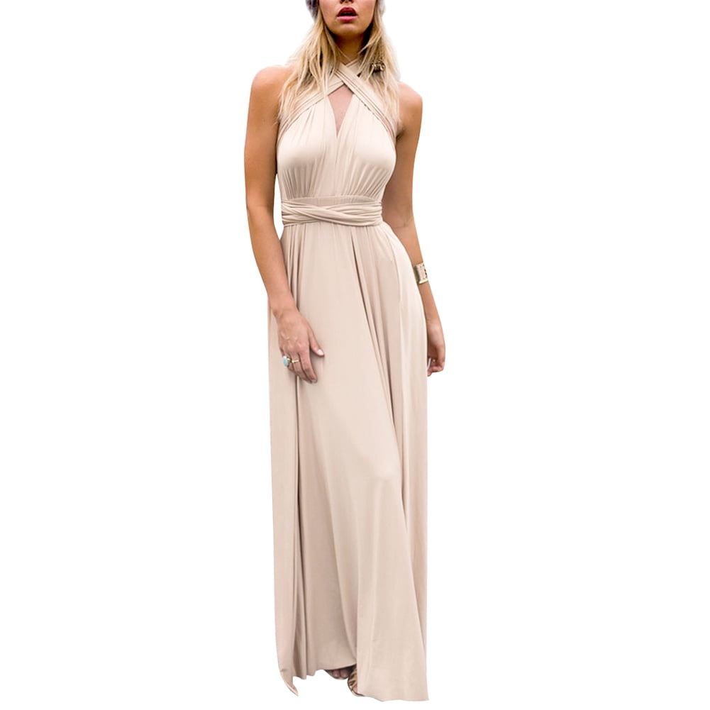 OBEEII Sexy Female Bridesmaid Dress Solid Color Dominican Republic | Ubuy