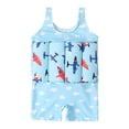 thumbnail image 1 of OBEEII Summer Kid Sleeveless Float Suit Floating Swimsuit One-piece Float Swimsuit Swimming 110 light blue, 1 of 6