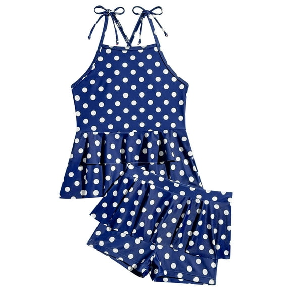 OBEEII Swimwear for Girls Floral Swimsuit Chic Comfy Straps Bathing Suit Ruffle Bikini 2 Piece Outfits