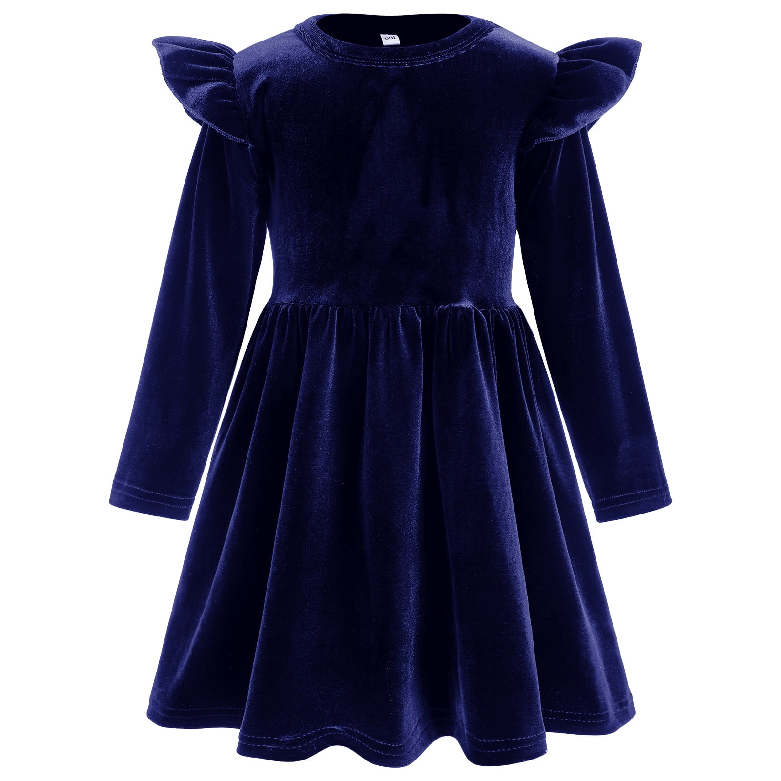 Summer Arrival Baby Girls Sleeveless Navy Dress main image 1