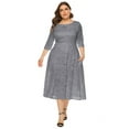 thumbnail image 1 of OBEEII Women Dresses Casual Outfits Elegant Chic Floral Lace Plus Size Dresses Party Dresses Formal Wedding Guest Dresses with Pockets, 1 of 6