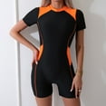 thumbnail image 1 of OBEEII Womens Swimsuits One-piece Swimwear Chic Printed Modern Swimming Suits Tummy Control Slimming Bathing Suits Training Sport, 1 of 8
