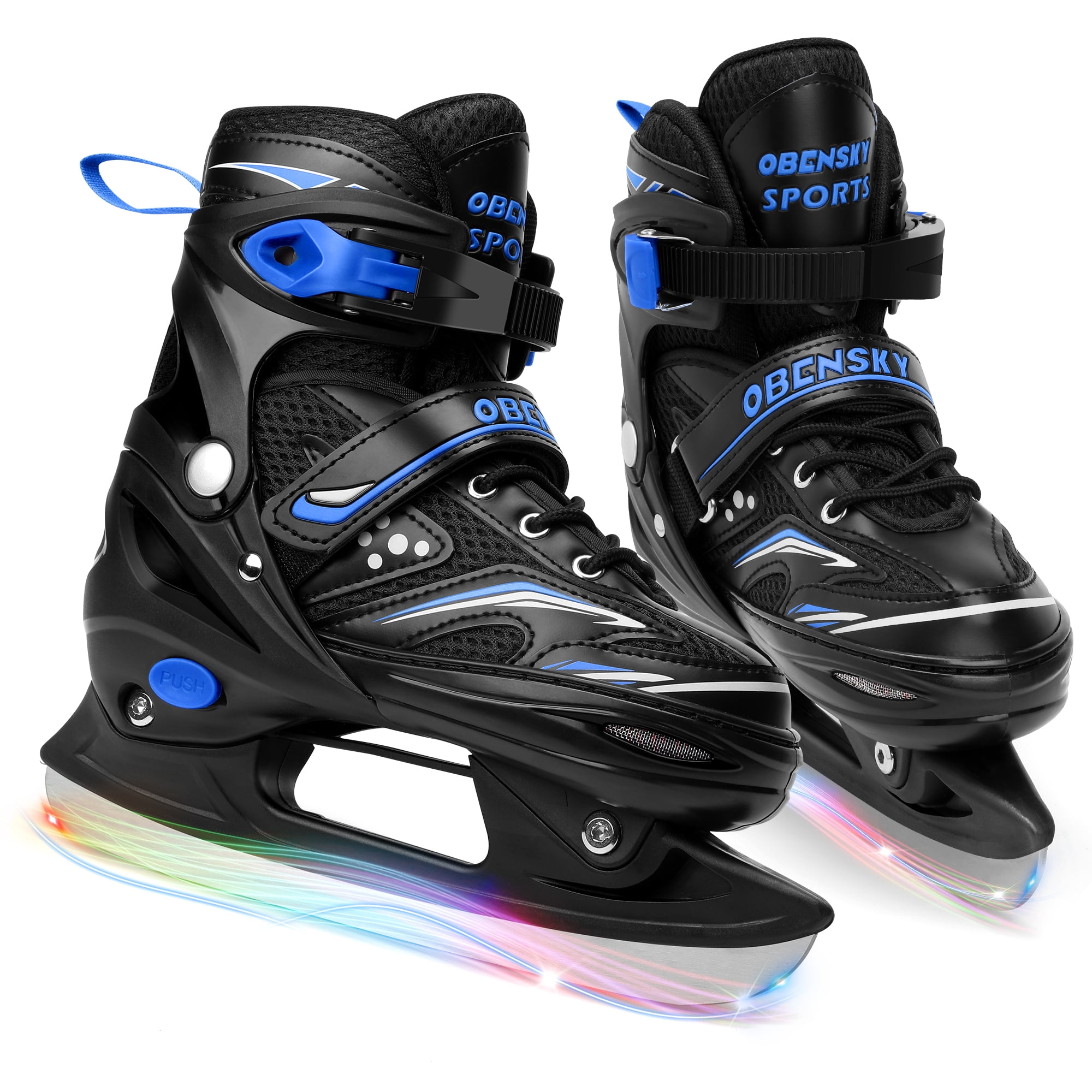 OBENSKY Adjustable Ice Skates Kids Ice Skates for Girls and Boys