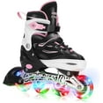 thumbnail image 1 of OBENSKY Adjustable Inline Skates, Fun Illuminating Beginner Roller Blades for Kids W/ Light up Wheels,Toddler and Youth, 1 of 7