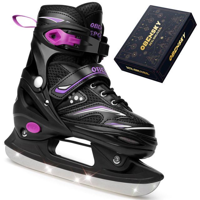 OBENSKY Ice Skates Adjustable Ice Skates for Kids, Girls and Boys