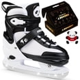 thumbnail image 1 of OBENSKY Panda Ice Skates for Kids Girls Boys 4-Size Adjustable Beginner Ice Skating Shoes, Black&White for Birthday Christmas Gift, 1 of 8