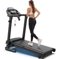 thumbnail image 1 of OBENSKY 2.5HP Foldable Treadmill for Home Quiet Folding Running Jogging Machine, 300 LBS, 1 of 7
