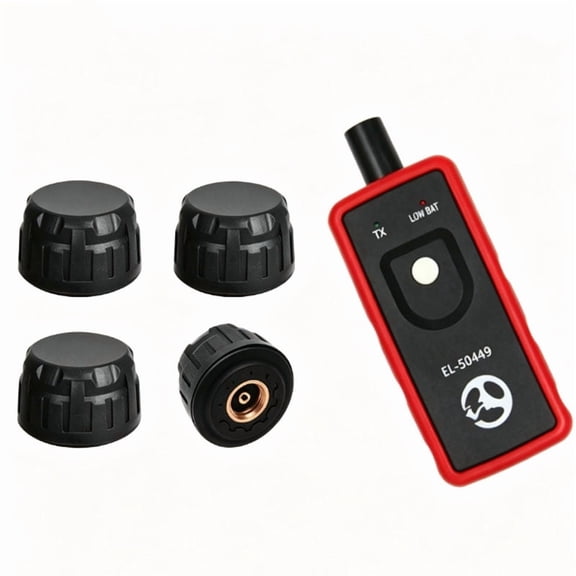 OBEST TPMS Sensor 4-Pack with Activation Tool for Ford F150 F250 Super Duty Explorer, 315MHz External Tire Pressure Monitor, Replaces F2GZ1A189A
