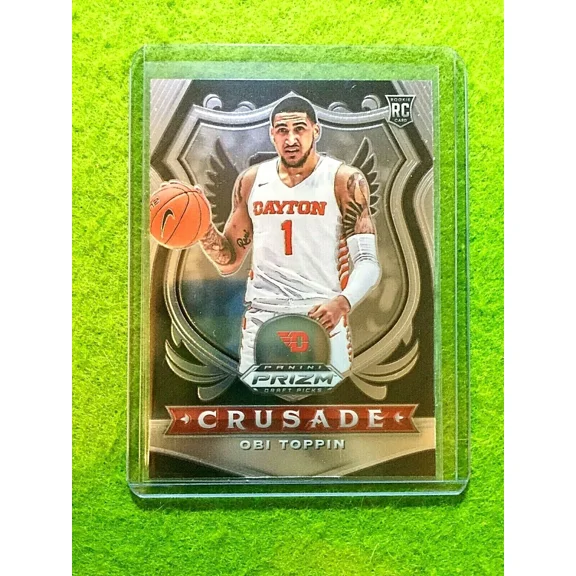OBI TOPPIN PRIZM CRUSADE ROOKIE CARD JERSEY RC NY KNICKS 2020 Prizm