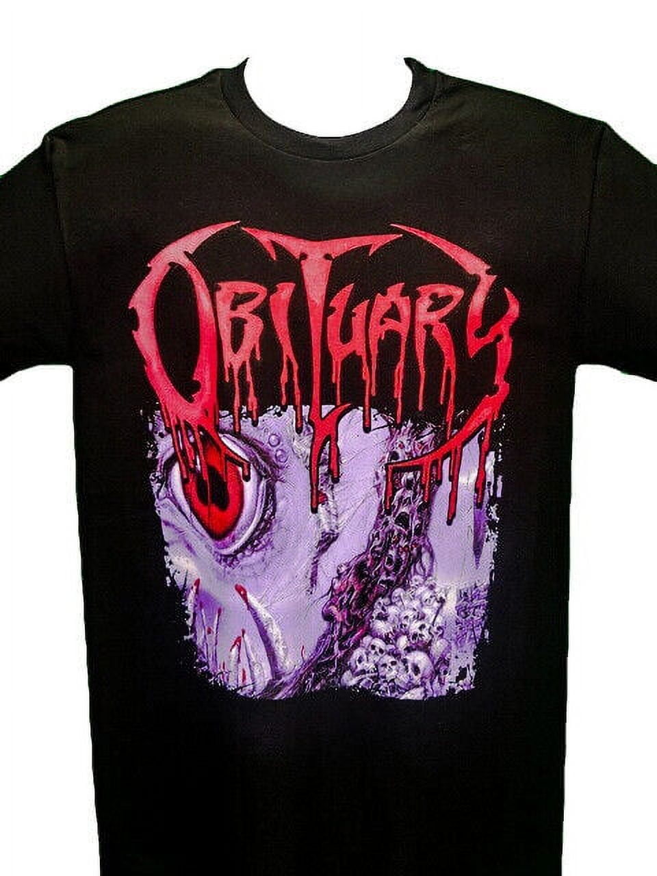 OBITUARY CAUSE OF DEATH NEW Band Merch Black Tshirt