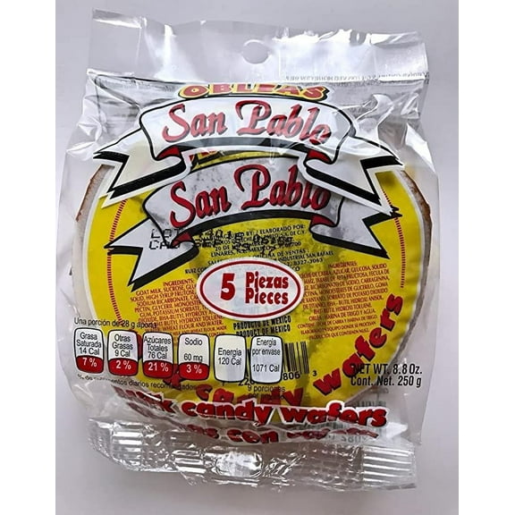 OBLEAS MILK CANDY WAFERS - Medium (8.8 Oz)