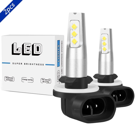 OBNDVU 881 898 889 894 LED Fog/Driving Light Bulbs 6000K White 2pcs