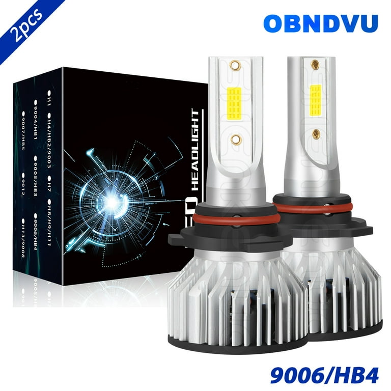 OBNDVU 9006/HB4 Low Beam LED Headlight Bulbs Headlamp 6000K White