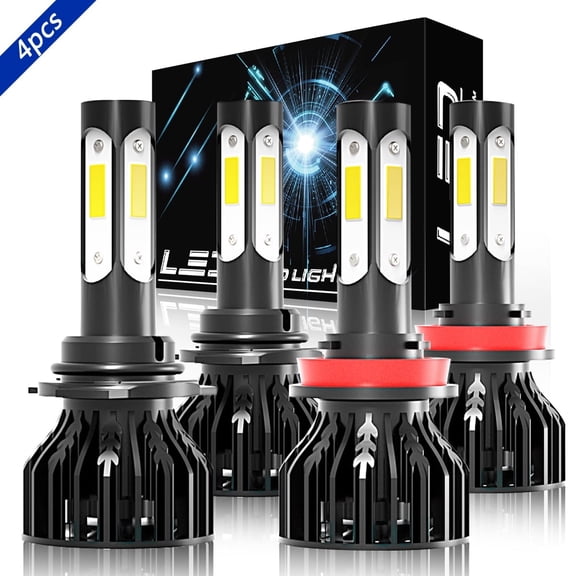 OBNDVU LED Headlight Bulbs High Low Beam White for 2015-2019 Ford F-150 2016 2017 2018