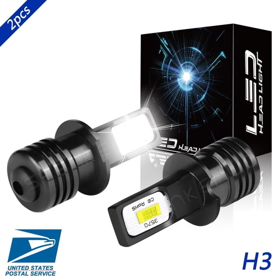 OBNDVU for Nissan Pathfinder 1995-2004 LED H3 Fog/Driving Light Bulbs Kit 6000K White High Power 2x