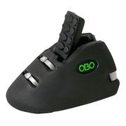 OBO Robo Hi-Rebound Field Hockey Goalkeeping Kickers, Black / X Large