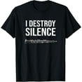 thumbnail image 1 of OBOE - I destroy silence, Funny oboist gift, Funny Oboe T-Shirt, 1 of 4
