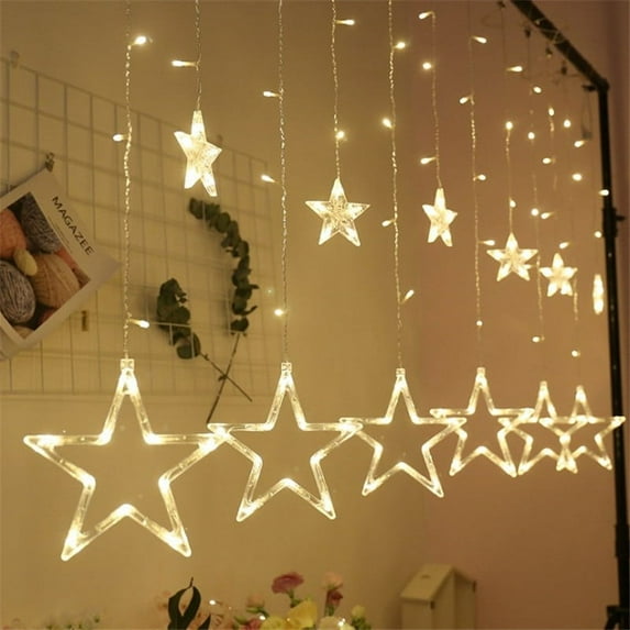 OBOSOE 12 Stars 138 LED Star Lights,LED String with 8 Lighting Mode