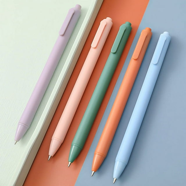 OBOSOE 20 Retractable Ballpoint Pen Refills For Gifts,Business,Office,0.5mm Black Ink,20 Replaceable Metal Refills