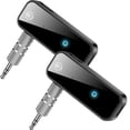 thumbnail image 1 of OBOSOE 2PCS Bluetooth 5.0 Adapter 3.5mm Jack Aux Dongle, 2-in-1 Wireless /Receiver for TV Audio, Projector, PC, Headphone, Car, 1 of 7