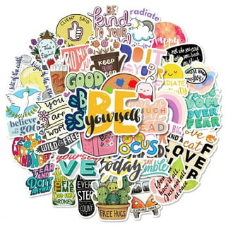 50pcs Inspirational Quote Stickers Vision Board Supplies, Positive  Motivational Stickers For Adults Students Teachers, Vinyl Waterproof Encouraging  Stickers For Water Bottles Laptops Phone Case Scrapbook Envelope