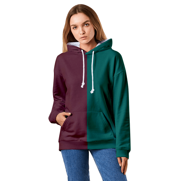 Contrast hoodie clearance